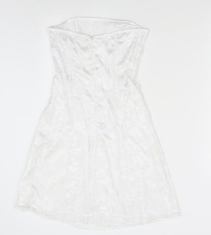 Evita Womens White   Mini  Size 8