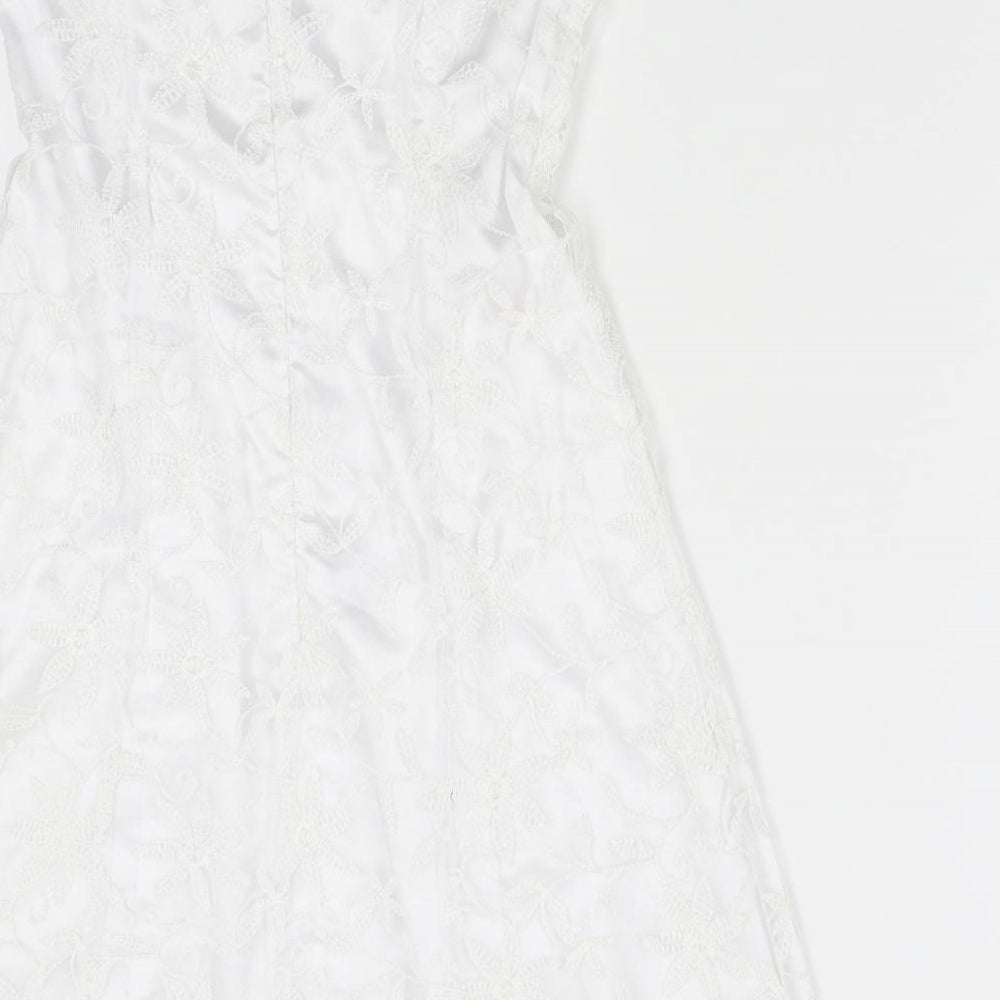 Evita Womens White   Mini  Size 8