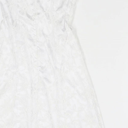 Evita Womens White   Mini  Size 8