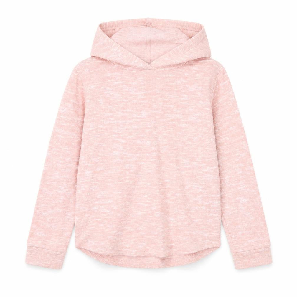 Front view of Matalan girls’ pink pullover hoodie, size 8, years