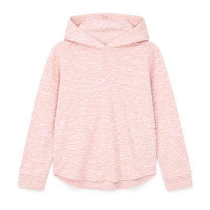 Front view of Matalan girls’ pink pullover hoodie, size 8, years