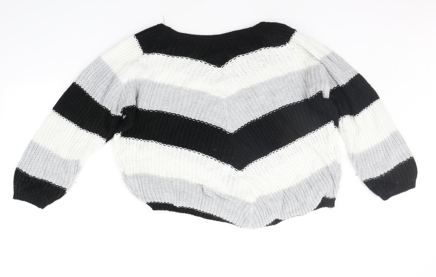 Womens UK Size S Quiz Black Pullover Jumper