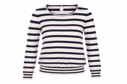 Front view of LCW Casual women’s pink striped jumper, size M