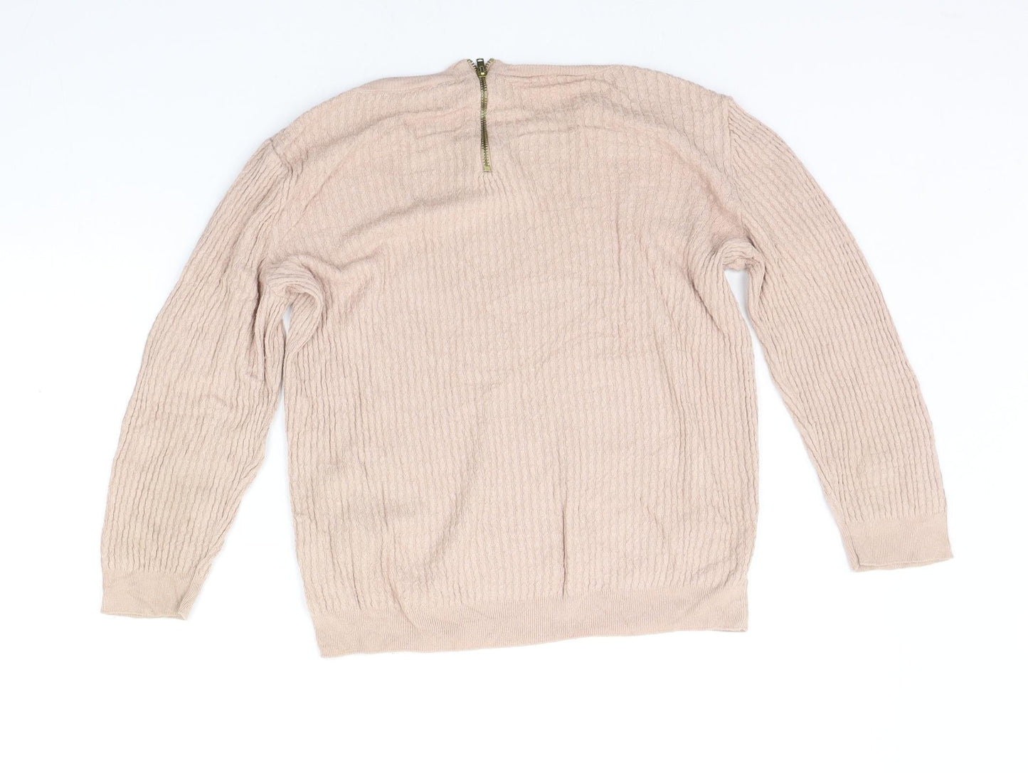 Womens UK Size 10 Dorothy Perkins Beige Pullover Jumper