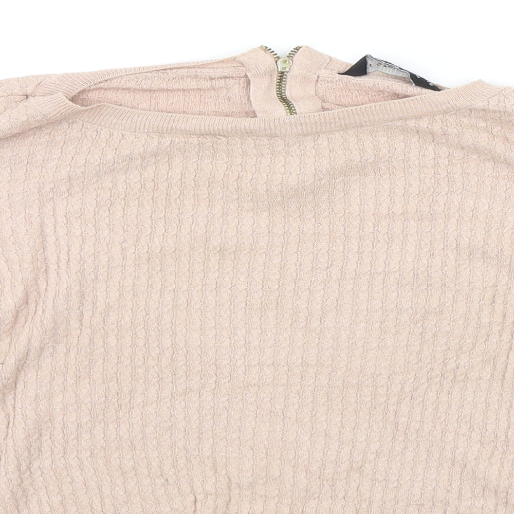 Womens UK Size 10 Dorothy Perkins Beige Pullover Jumper