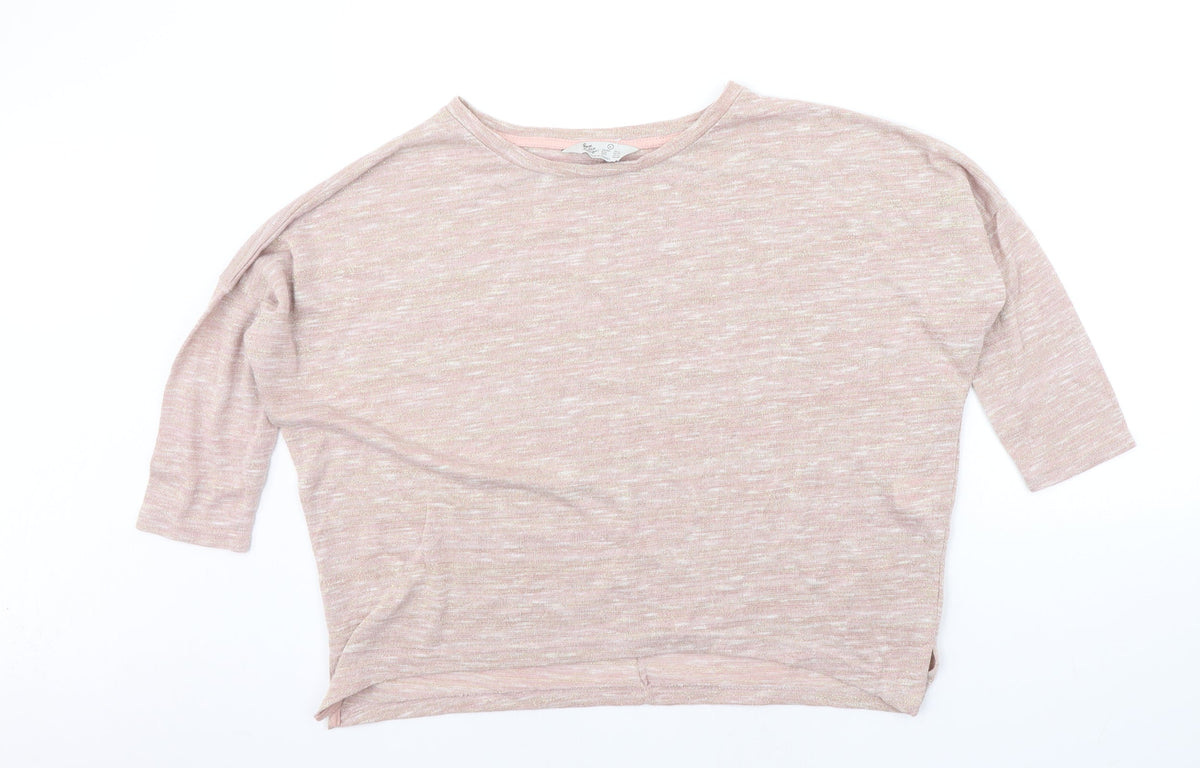 Additional front view of Primark women’s gold solid top pyjama top, size L
