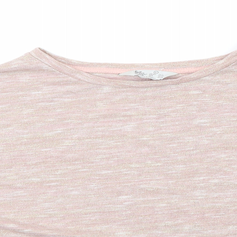 Close-up detail of Primark women’s gold solid top pyjama top, size L