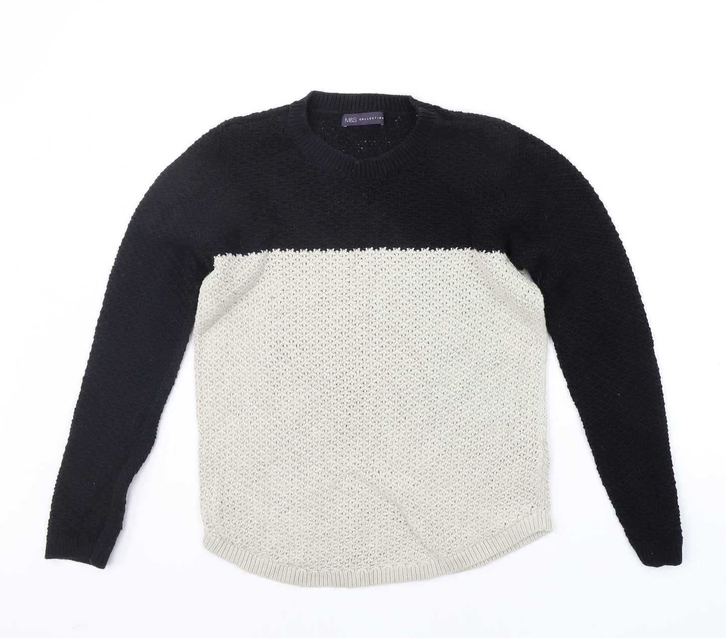 Womens UK Size 12 Marks and Spencer Black Pullover Jumper