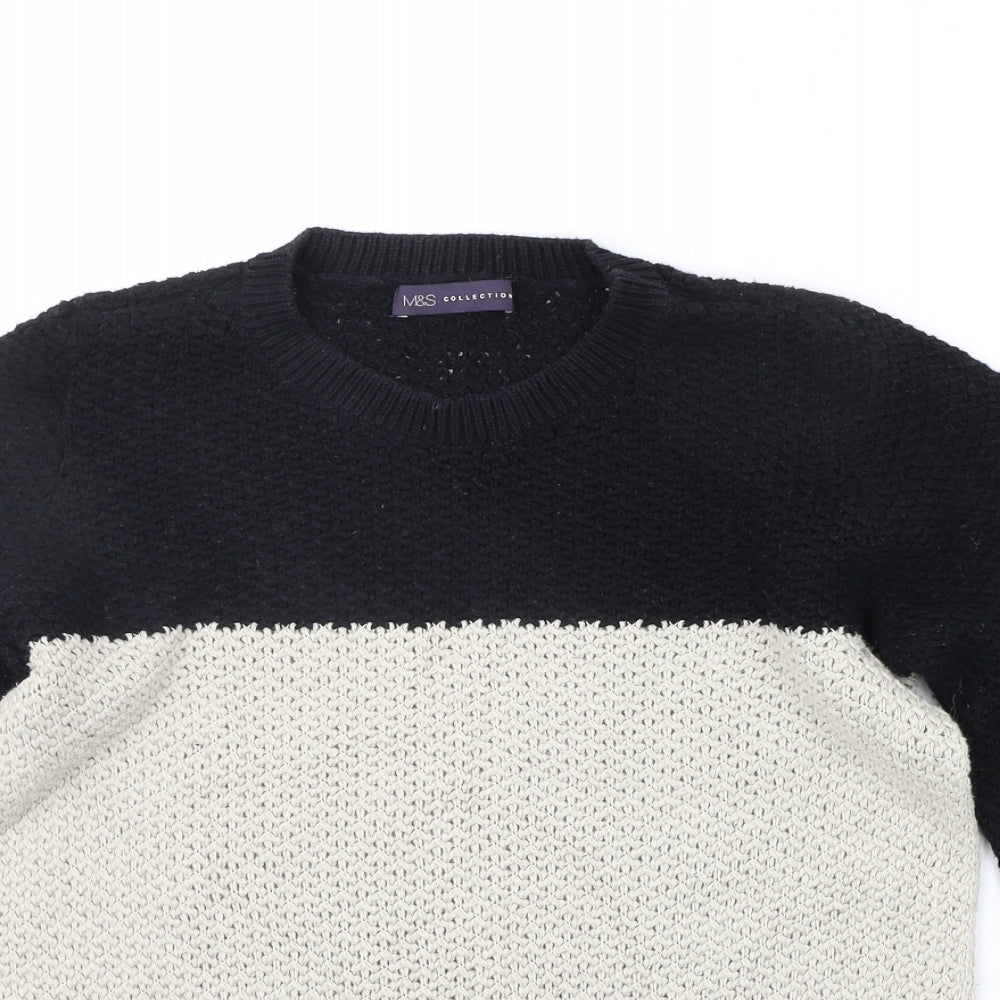Womens UK Size 12 Marks and Spencer Black Pullover Jumper