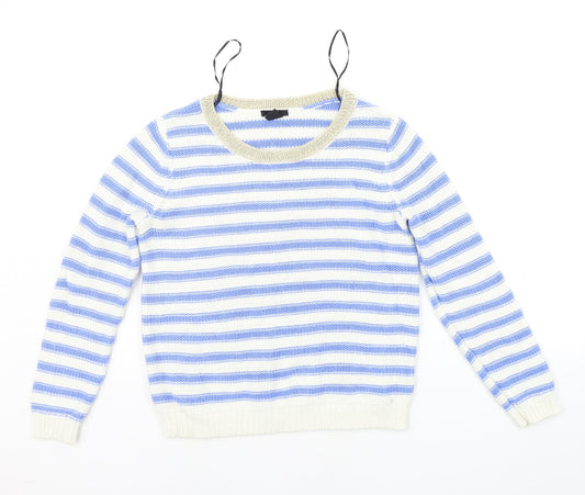 Womens UK Size S H&M Blue Henley Jumper