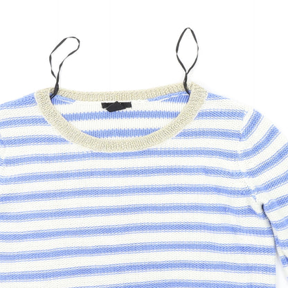 Womens UK Size S H&M Blue Henley Jumper