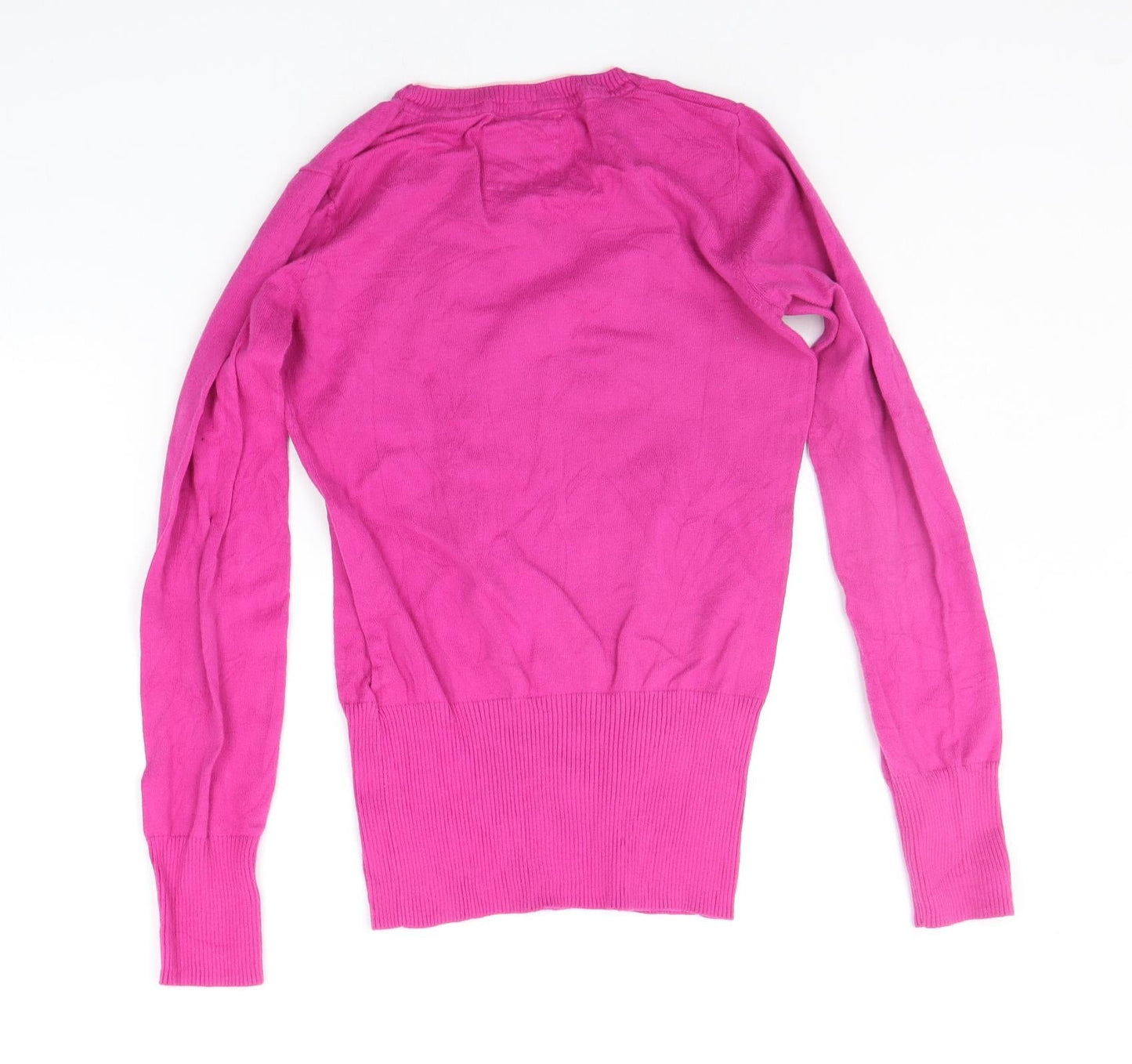 H&M Girls Pink Geometric  Pullover Jumper Size 13-14 Years