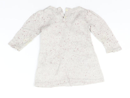 Mothercare Baby Beige   Jumper Dress  Size 3-6 Months