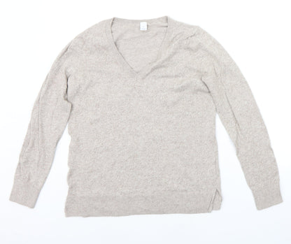 Womens UK Size M Preworn Beige Pullover Jumper