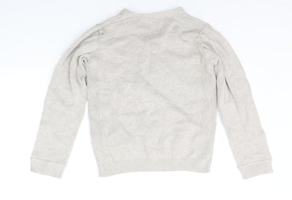 Back view of Next girls’ beige jumper, size 10, years