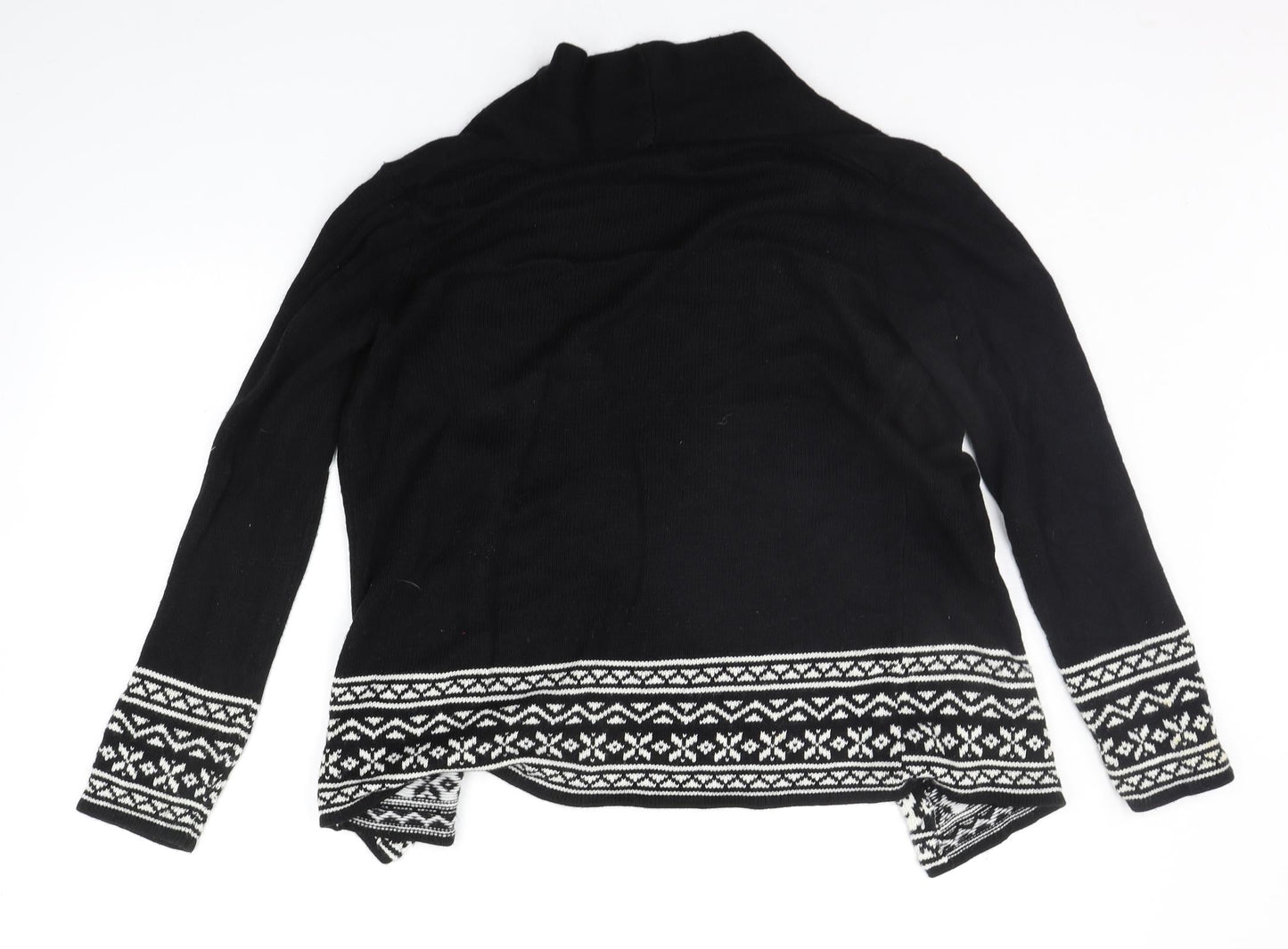 Womens UK Size S BM COLLECTION Black Cardigan Jumper