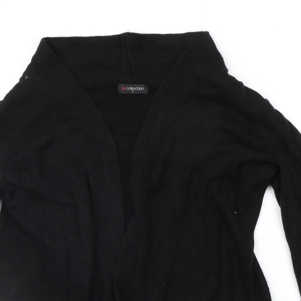 Womens UK Size S BM COLLECTION Black Cardigan Jumper