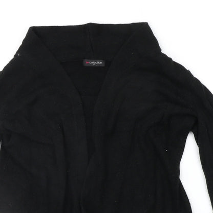 Womens UK Size S BM COLLECTION Black Cardigan Jumper