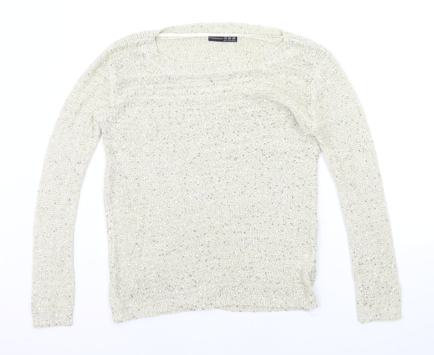 Womens UK Size 10 Atmosphere Gold Pullover Jumper