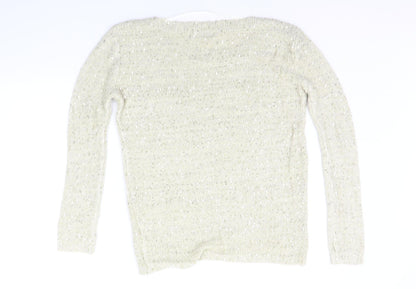 Womens UK Size 10 Atmosphere Gold Pullover Jumper