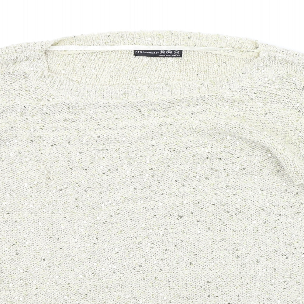 Womens UK Size 10 Atmosphere Gold Pullover Jumper