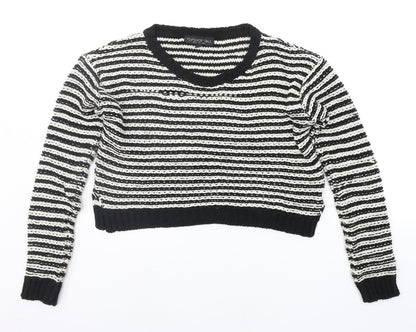 Womens UK Size 10 Topshop Black Pullover Jumper