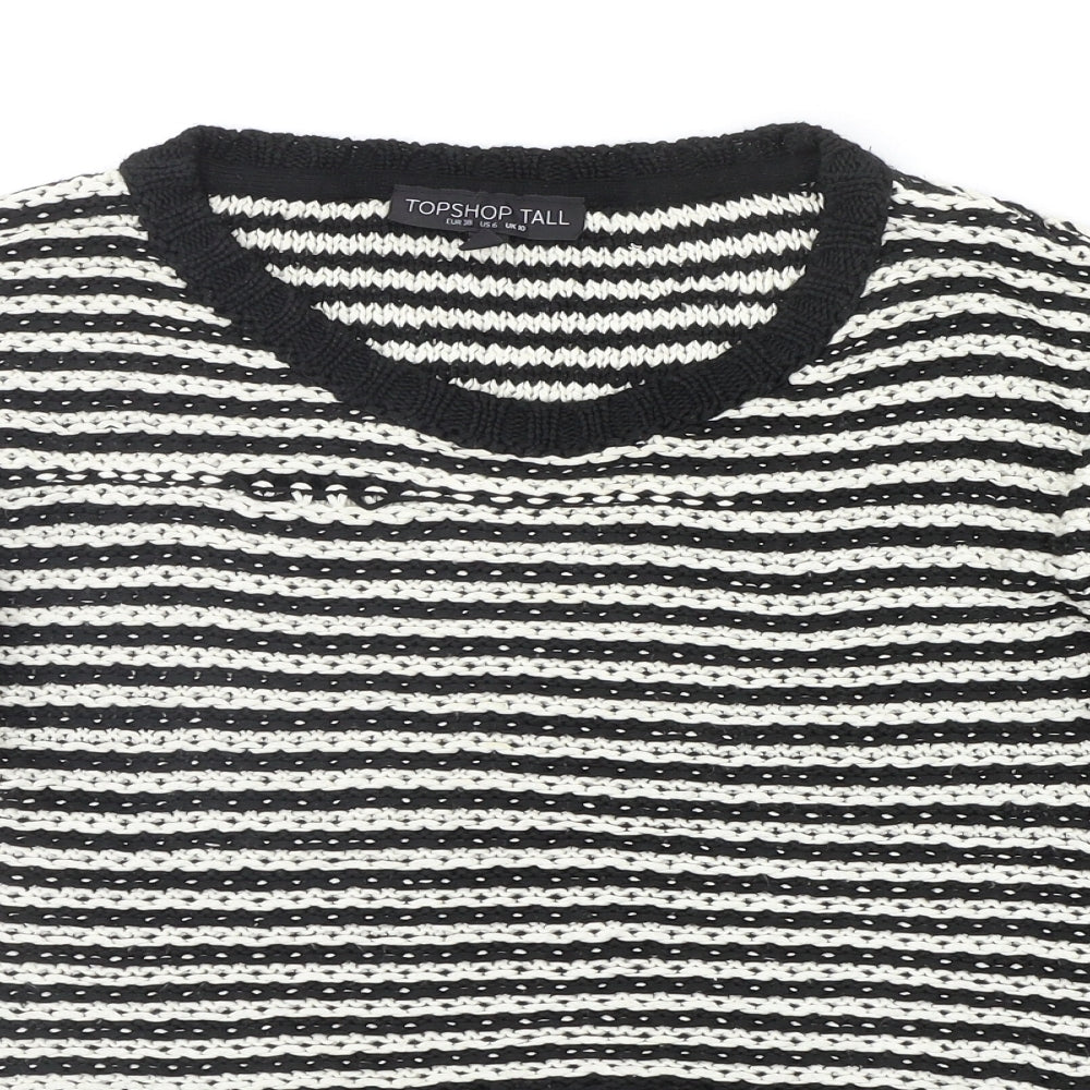 Womens UK Size 10 Topshop Black Pullover Jumper