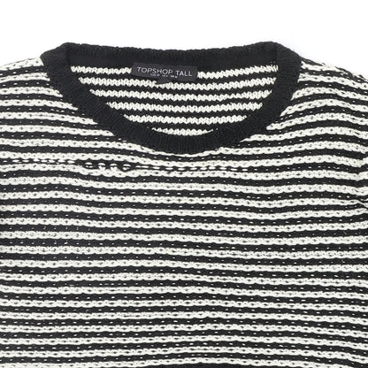 Womens UK Size 10 Topshop Black Pullover Jumper