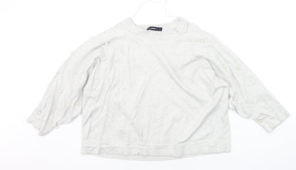 Womens UK Size M Zara Grey Pullover Jumper