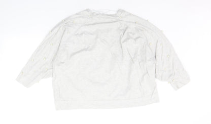 Womens UK Size M Zara Grey Pullover Jumper