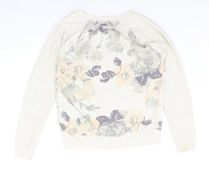 Aerie Womens Beige Floral  Pullover Jumper Size 12