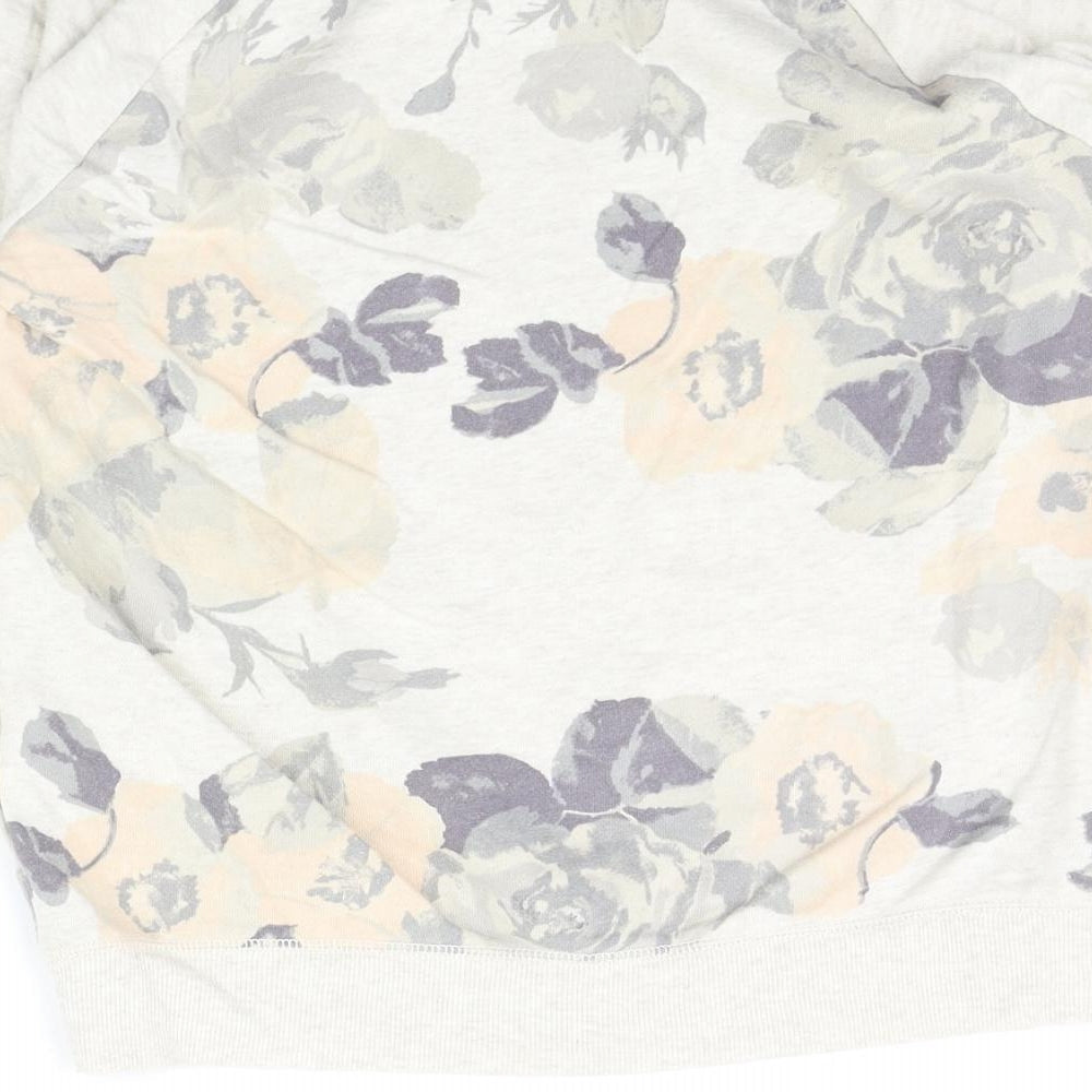Aerie Womens Beige Floral  Pullover Jumper Size 12