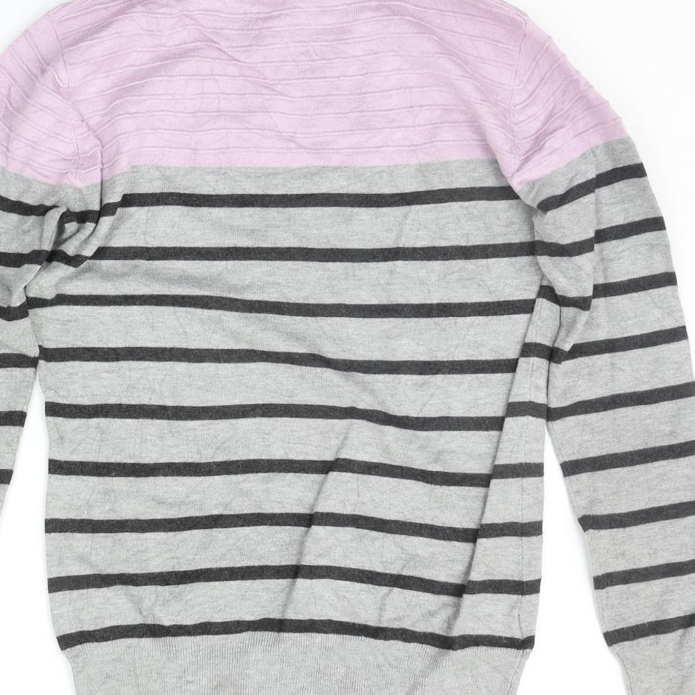 Womens UK Size S county casual Grey Pullover Jumper