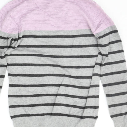 Womens UK Size S county casual Grey Pullover Jumper