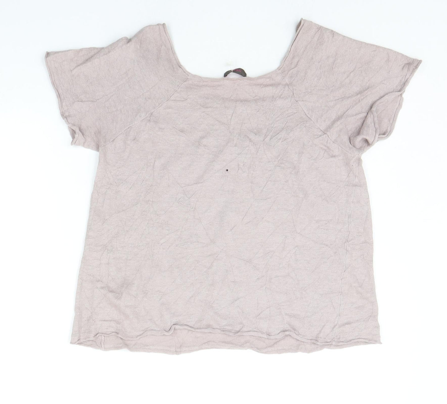 Womens UK Size 14 WRAP Beige Pullover Jumper