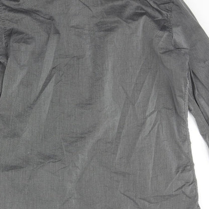 Mens UK Size L NEXT Grey  Button-Up Long Sleeve Casual Shirt
