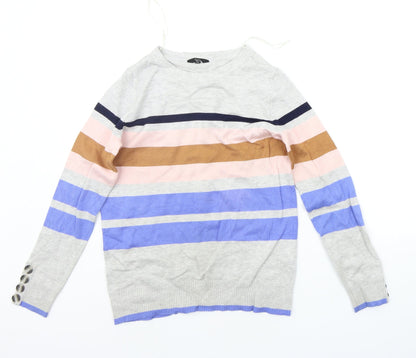Womens UK Size 10 M&Co Grey Pullover Jumper