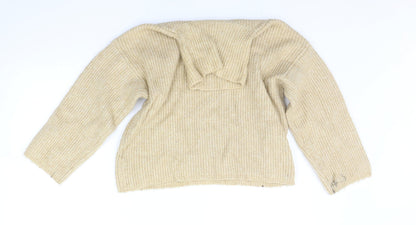 Womens UK Size 6 ASOS Beige Pullover Jumper