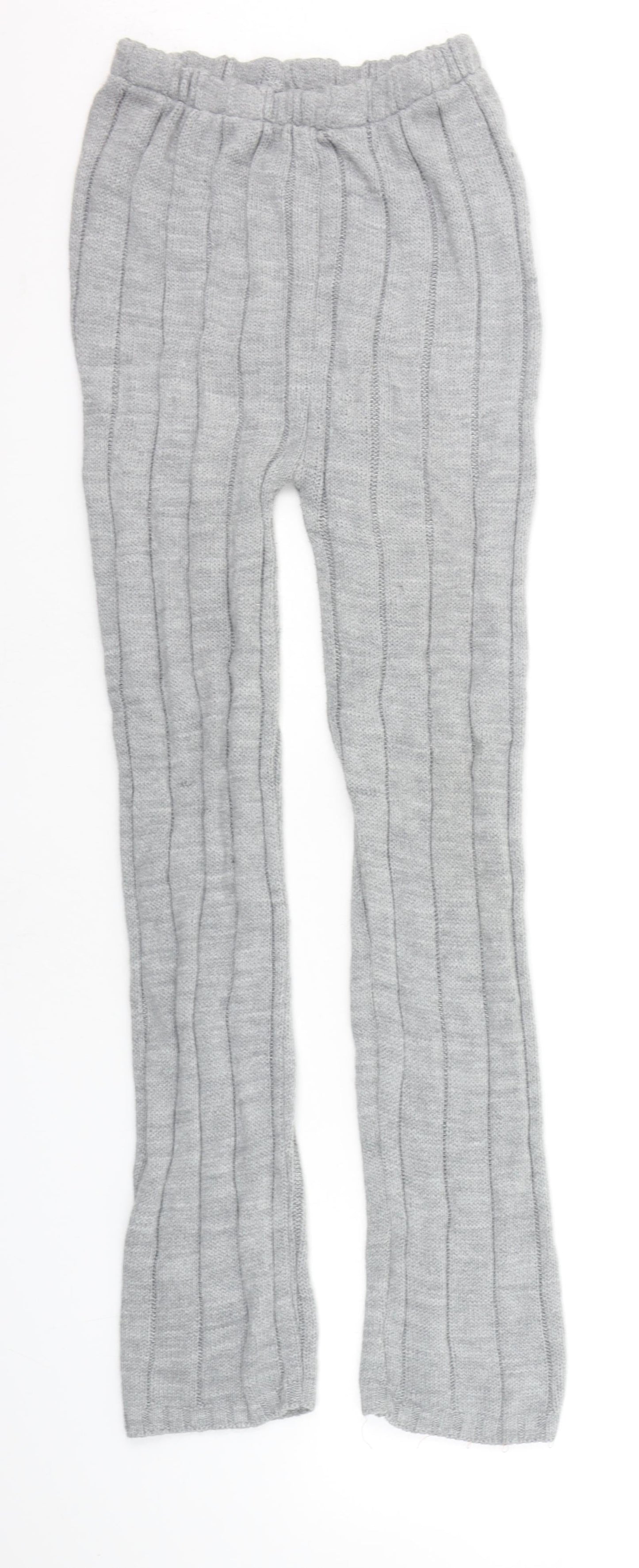 Womens UK Size M PRETTYLITTLETHING Regular Fit Jogger Grey Trousers