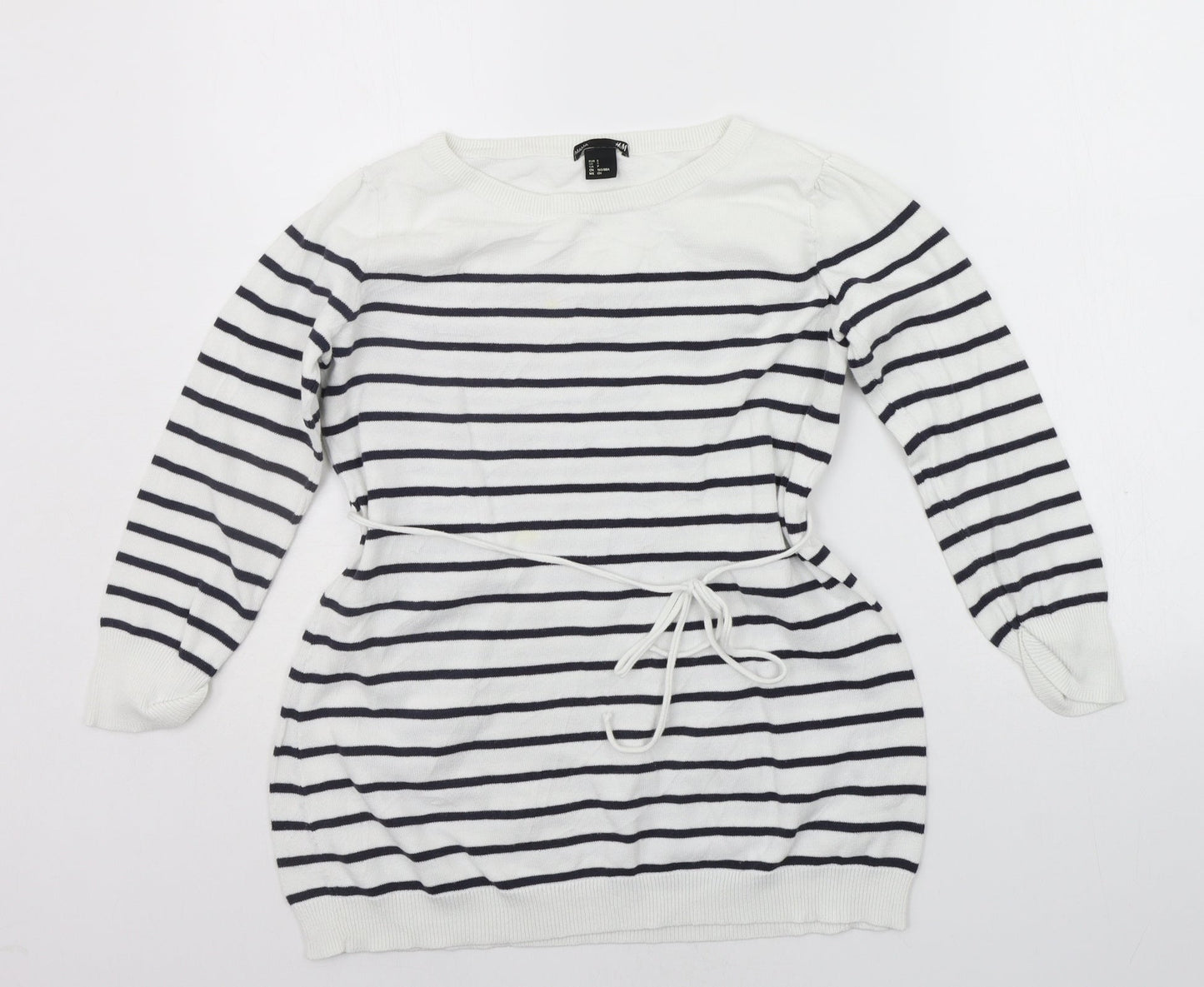 Womens UK Size S H&M White Pullover Jumper