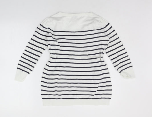 Womens UK Size S H&M White Pullover Jumper