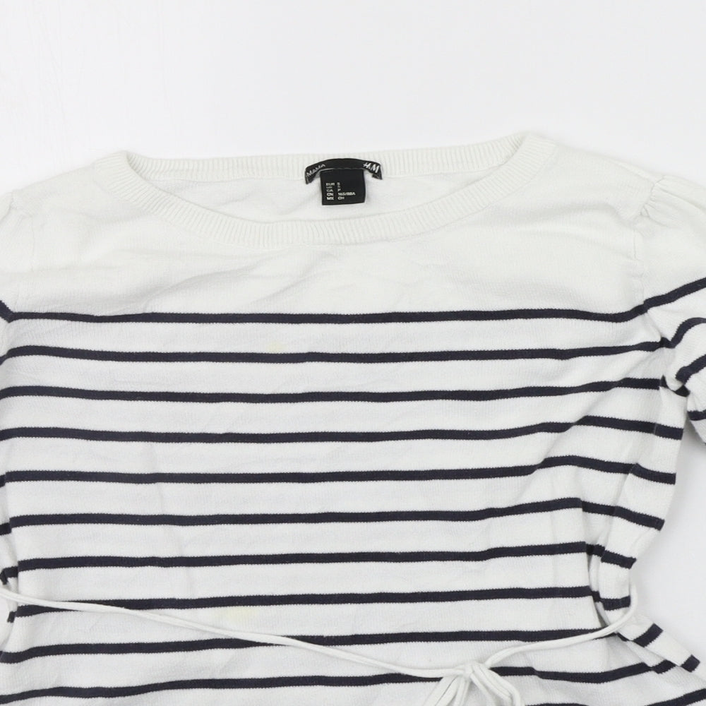 Womens UK Size S H&M White Pullover Jumper
