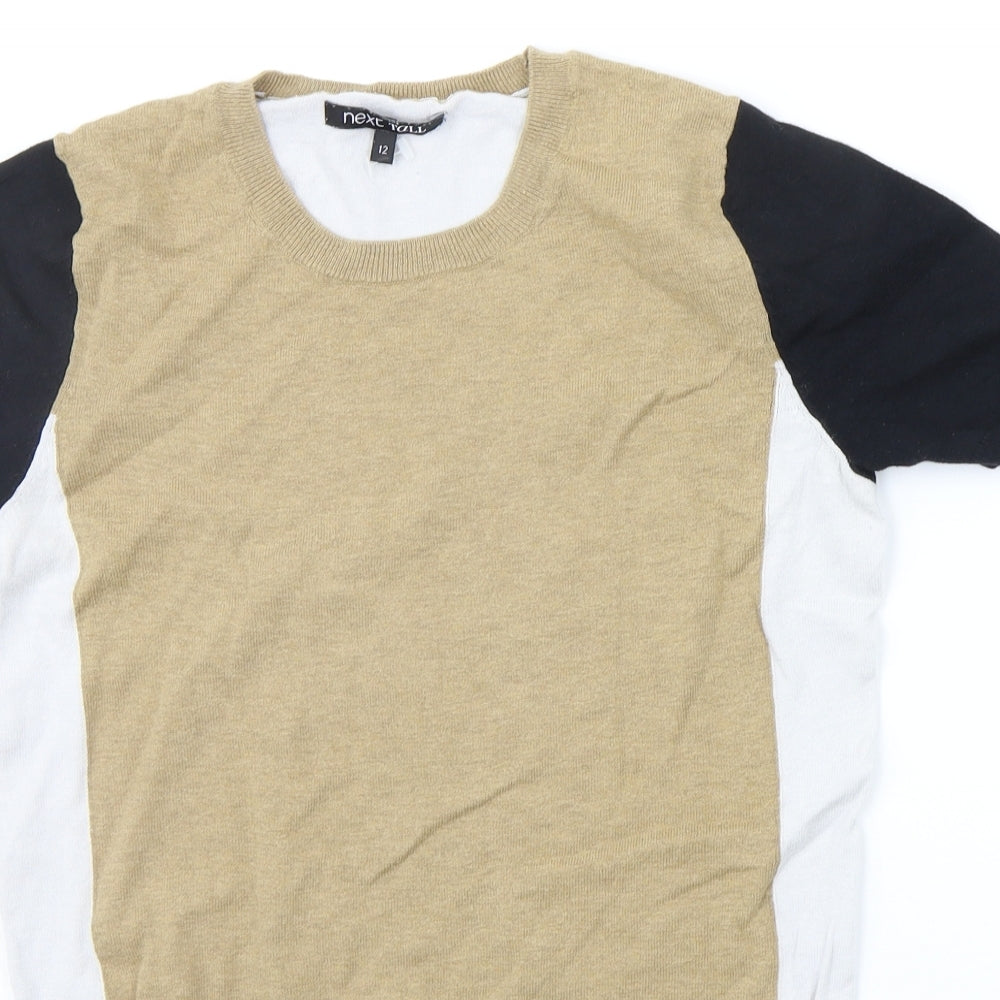 Womens UK Size 12 NEXT Beige Pullover Jumper