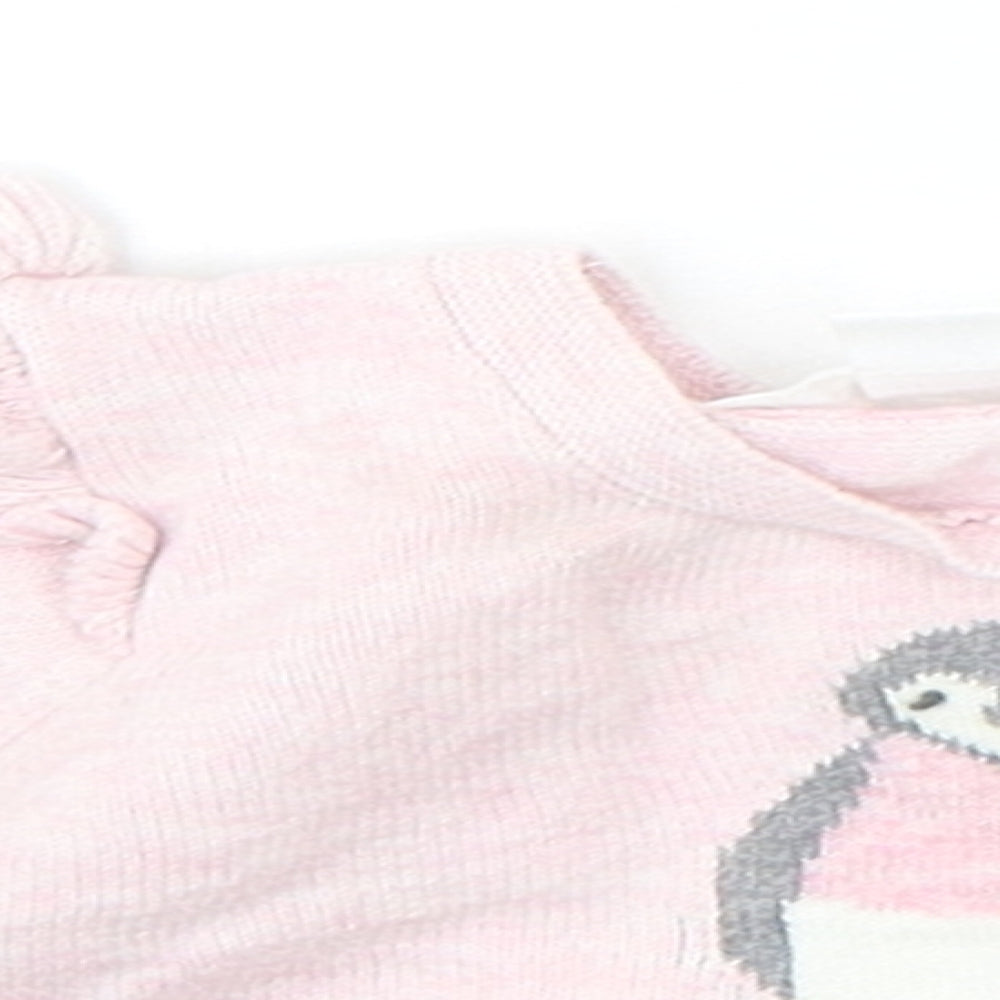 Pure Baby Baby Pink   Pullover Jumper Size 3-6 Months  - PENGUIN