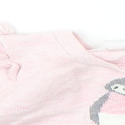 Pure Baby Baby Pink   Pullover Jumper Size 3-6 Months  - PENGUIN