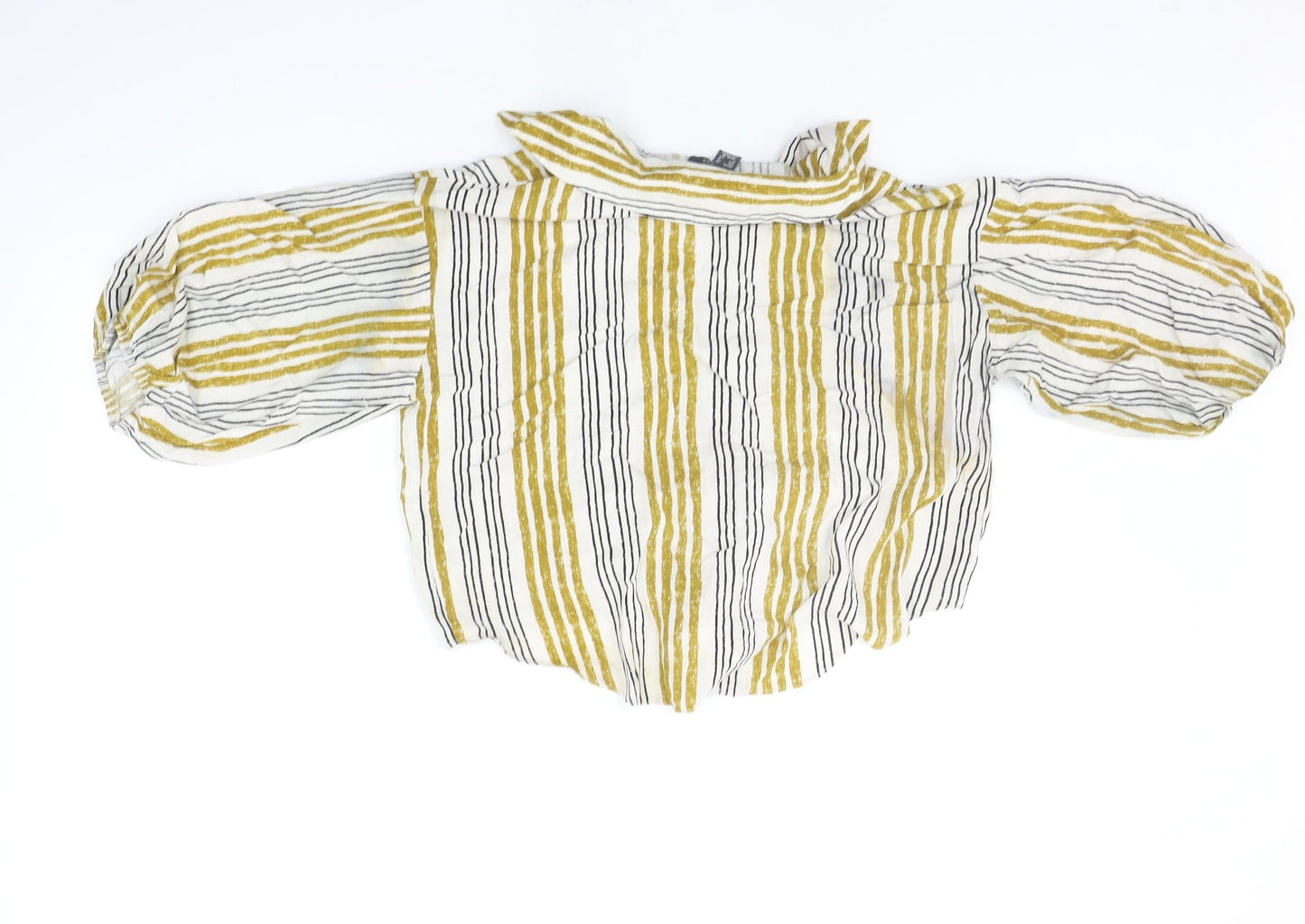 Primark Womens Orange Striped  Basic Blouse Size 12