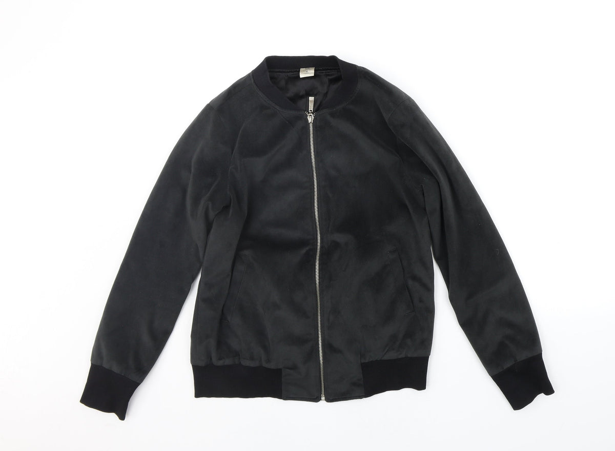 Additional front view of SSS boys’ black ikat jacket, size S
