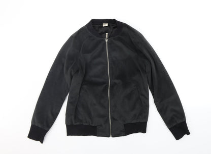 Additional front view of SSS boys’ black ikat jacket, size S