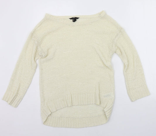 Womens UK Size S H&M Yellow Pullover Jumper
