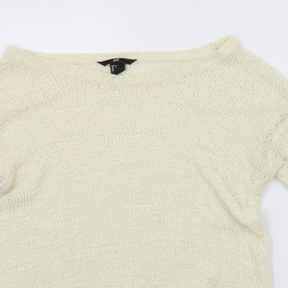 Womens UK Size S H&M Yellow Pullover Jumper
